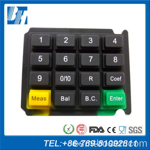 Teclado de silicona del sistema POS